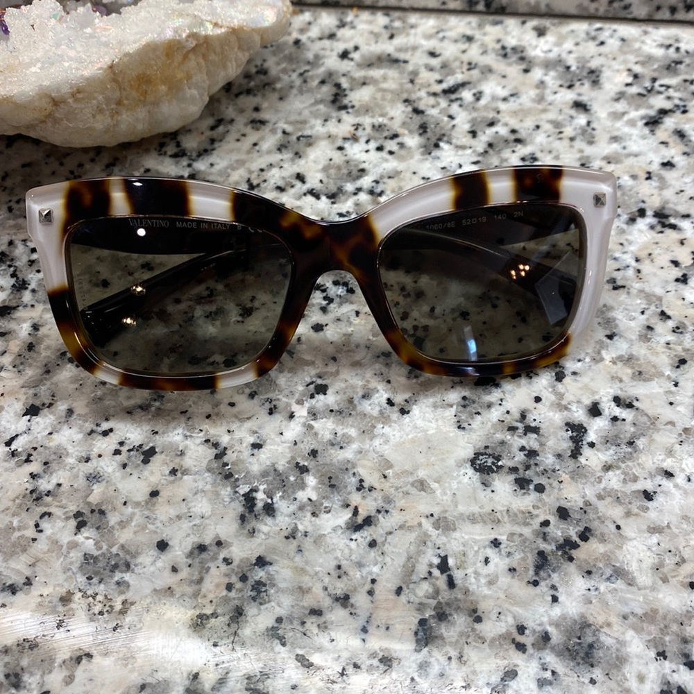 Authentic Valentino unique tortoise shell sunglasses
